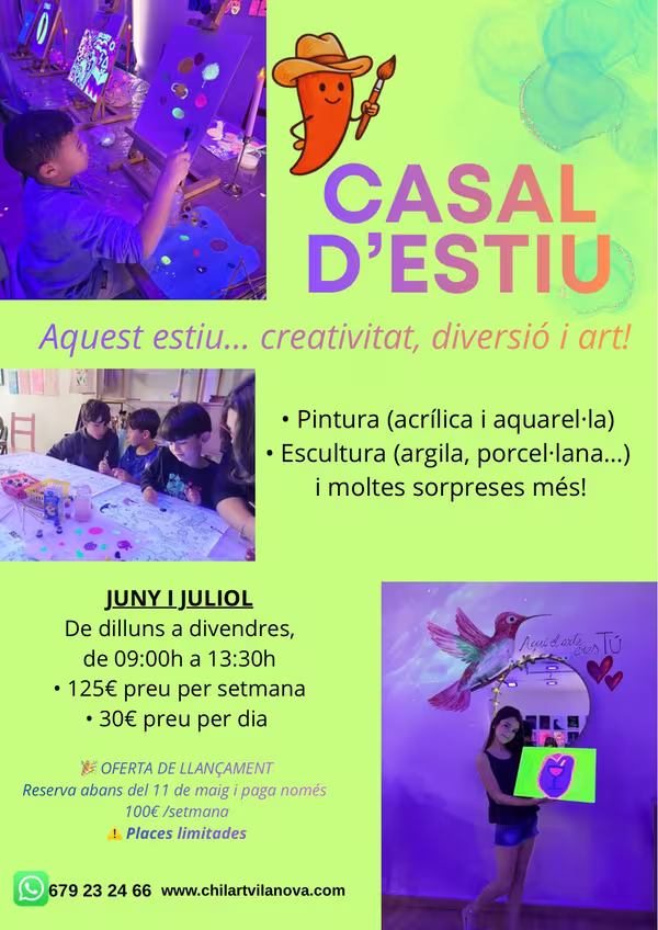 Casal de verano artístico en Vilanova i La Geltrú ChilArt