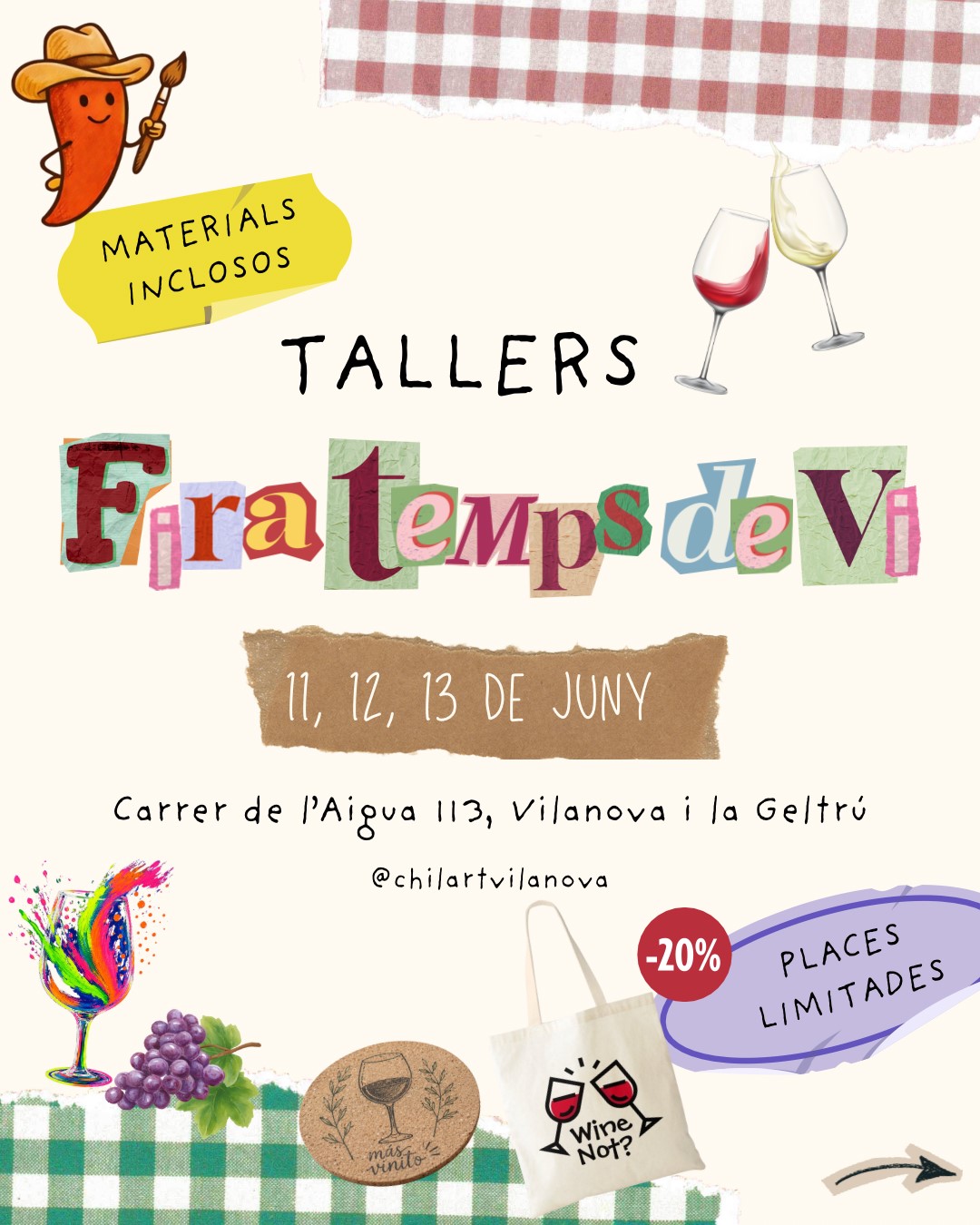 Talleres Fira Temps de Vi en ChilArt